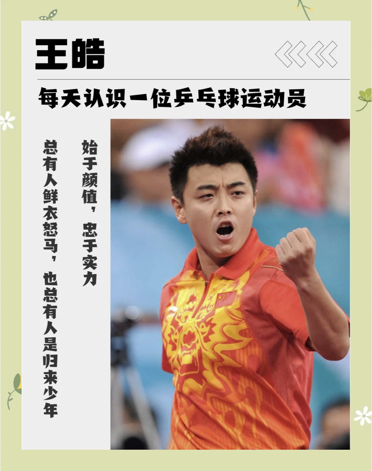 瑞典乒乓球队力克法国乒乓球队，王皓高光表现的简单介绍