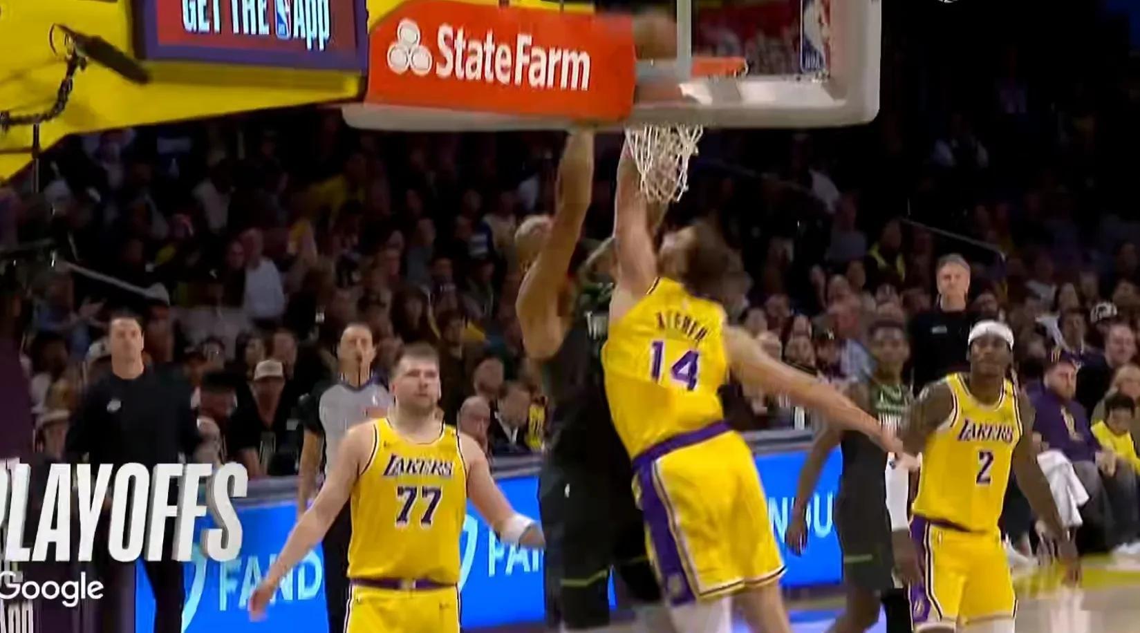 包含独行侠碾压步行者，戈贝尔绝境逆转的词条